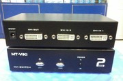 迈拓维矩MT-DV201  2进1出DVI接口切换器 DVI切换器带电源 遥控器  高清DVI切换 可遥控