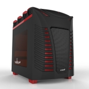 游戏悍将-魔族3豪华版 黑装 台式电脑机箱 背部走线