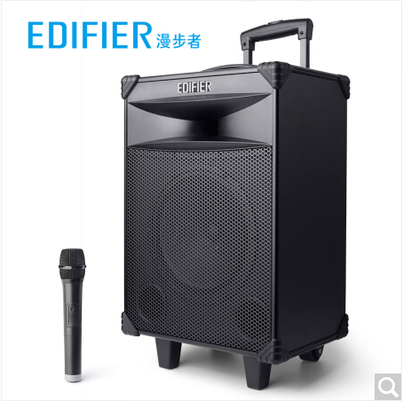 漫步者（EDIFIER）D3-8 8英寸专业广场舞音响 蓝牙拉杆音箱 户外便携式音响 标配无线麦克风扩音器