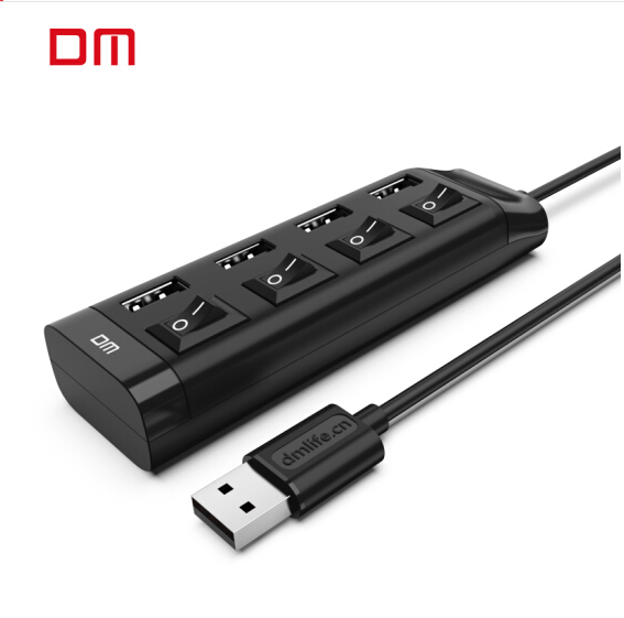 大迈 （DM） USB分线器 CHB005系列 2.0高速一拖四多接口 1.2米 笔记本台式电脑4口集线器HUB转换器