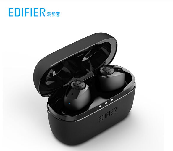 漫步者（EDIFIER） W3 DSP真无线蓝牙耳机迷你运动超小双耳隐形防水通话入耳式耳机耳麦 黑色