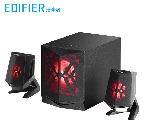当季新品 漫步者（EDIFIER） X2 2.1声道多媒体有源蓝牙音箱 桌面电脑 LED炫酷灯效游戏音响 黑色