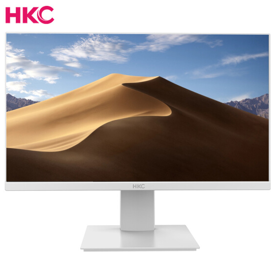 HKC 21.5英寸 H229W  三边窄边框白色 办公显示屏 壁挂  滤蓝光不闪屏