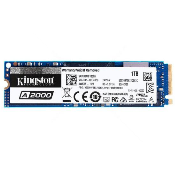 金士顿(Kingston) A2000系列 1TB M.2 NVME协议 2280 固态硬盘
