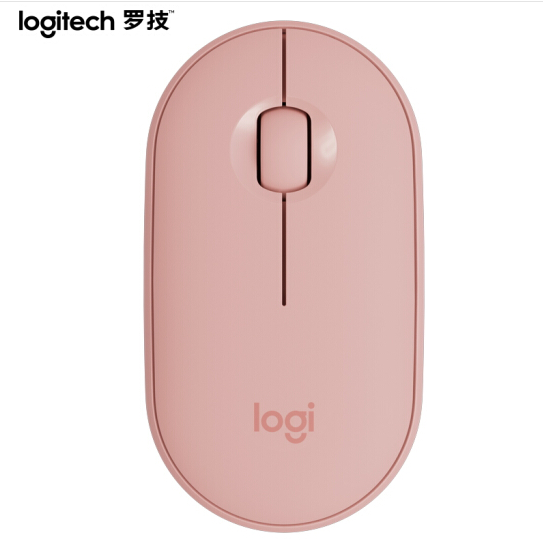 罗技（Logitech）Pebble鹅卵石 鼠标 无线蓝牙鼠标 办公 静音鼠标  玫瑰粉