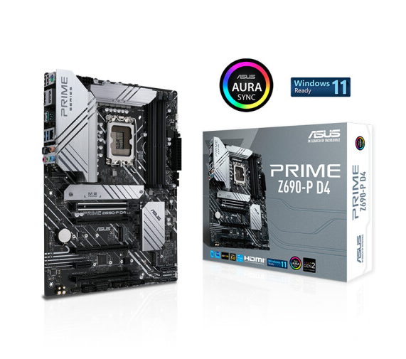 华硕（ASUS）PRIME Z690-P D4主板 支持 内存DDR4 CPU 12700/12700KF